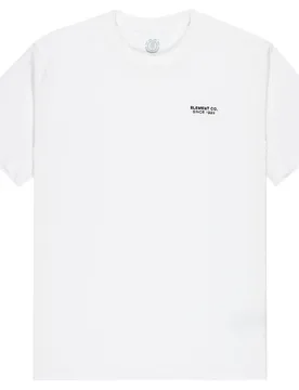 T-shirt à Manches Courtes Co Emb Optic White S - Element - FashionsVida