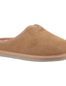 Conrad Suede Mens Tan Slippers - Size Uk 7 - Hush puppies - FashionsVida