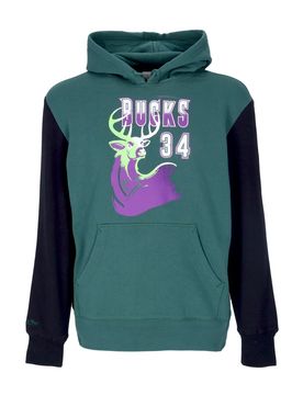 Felpa Cappuccio Uomo Nba Fashion Fleece Hoodie 1996 No 34 Ray Allen Hardwood Classics Milbuc Original Team Colors