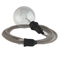 Cables Lampe Suspendue Pour Abat-jour Rd63 Lozenge 3 M Tree Bark / Black One Size