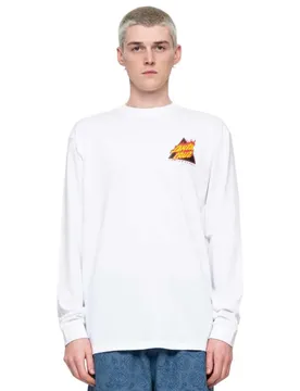 T-shirt à Manches Longues Flamed Not A Dot White M