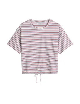T-hirt, L, Crewneck, Tie Detail female - S - FashionsVida