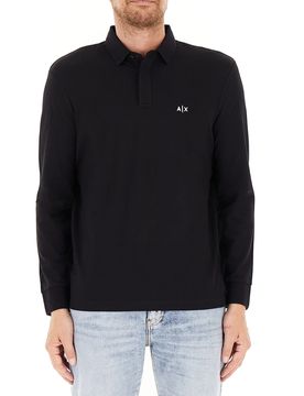 Polo maniche lunghe NERO XL