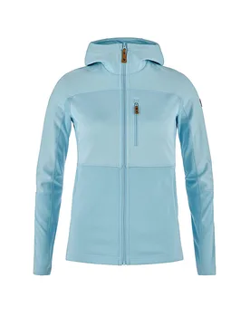 Chaqueta polar para mujer Abisko Trail Hoodie azul claro M - Fjällräven - FashionsVida