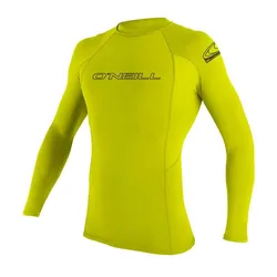 Rash Guard Manches Longues Basic Skins Crew Lime L Homme