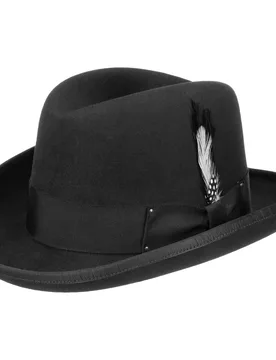 Classic Homburg Hat by - black - Damen - Size: XL (60-61 cm) - Bailey 1922 - FashionsVida