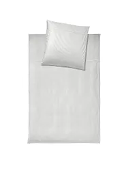 Damast Bettwäsche MILANO 70x90cm/140x220cm Weiss weiss baby