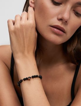 Bracciale nero - 18cm