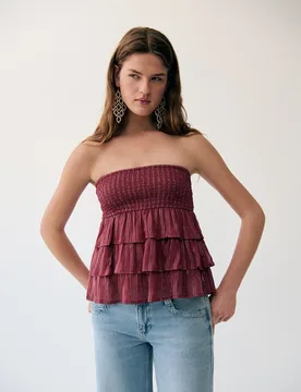 Top de mujer multivolantes - Brownie - FashionsVida