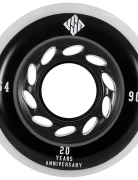 Roue Team 4 Units Black / White 64 mm / 90A unisex