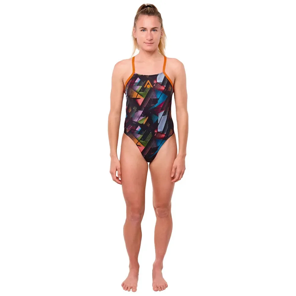 Essential Tie Back Swimsuit Multicolor / Navy Blue FR 40 Women - Aquasphere - FashionsVida