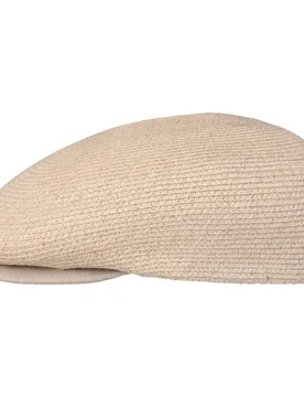 Dan Linen Hemp Flat Cap by - cream white - Size: XL (60-61 cm) - Mayser - FashionsVida