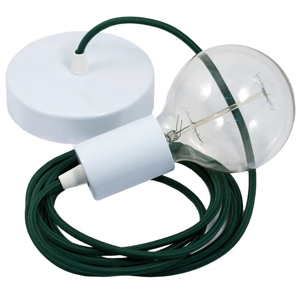 Cables Suspension Luminaire Rm21 2 M Dark Green / White One Size - Creative - FashionsVida