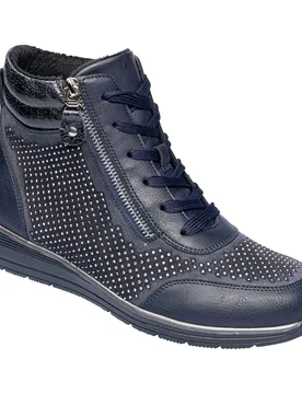 Wärme-Knöchelsneaker „Claudia“ blau 37 Damen - wonderwalk - FashionsVida