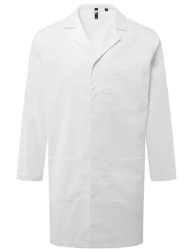 Mens Essential 3 Pocket Work Coat (White) - Size 2xl - Premier - FashionsVida