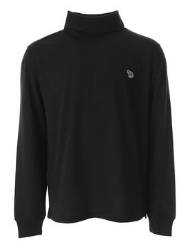 T-shirt zebrata a maniche lunghe