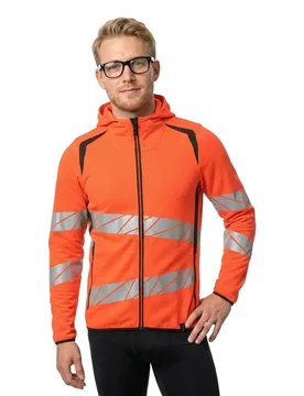 Sweat-shirt à Zip Accelerate Safe 19284 Hi-Vis Red / Dark Anthracite L - MASCOT - FashionsVida