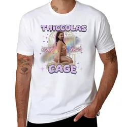 Thiccolas Cage Funny Meme T-Shirt cotton t shirt pack t shirts designer T-Shirt