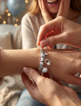 Silvery Adjustable Bracelet with Synthetic Zircon & Imitation Pearl Cat & Shell Charms for Women Jewelry Gift - Aliexpress - FashionsVida