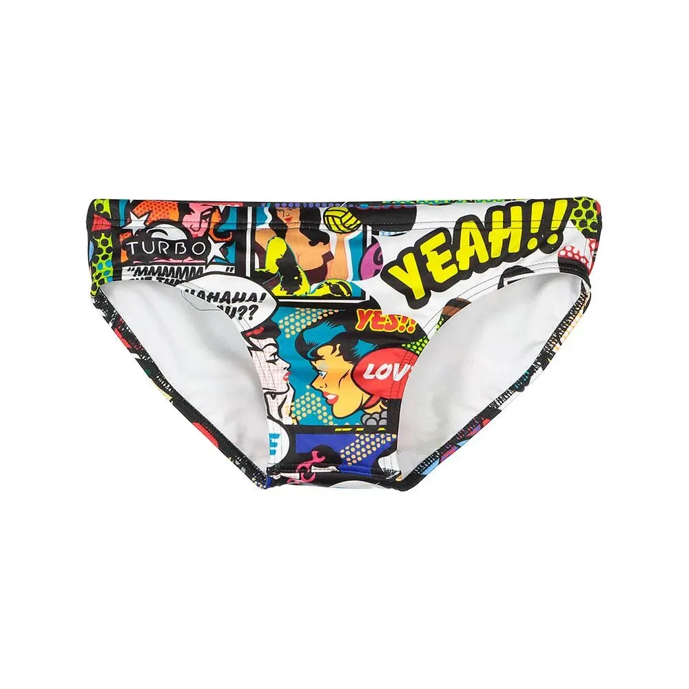 Yeah Comic Swimming Brief Multicolor 7-8 Years Boys - TURBO - FashionsVida