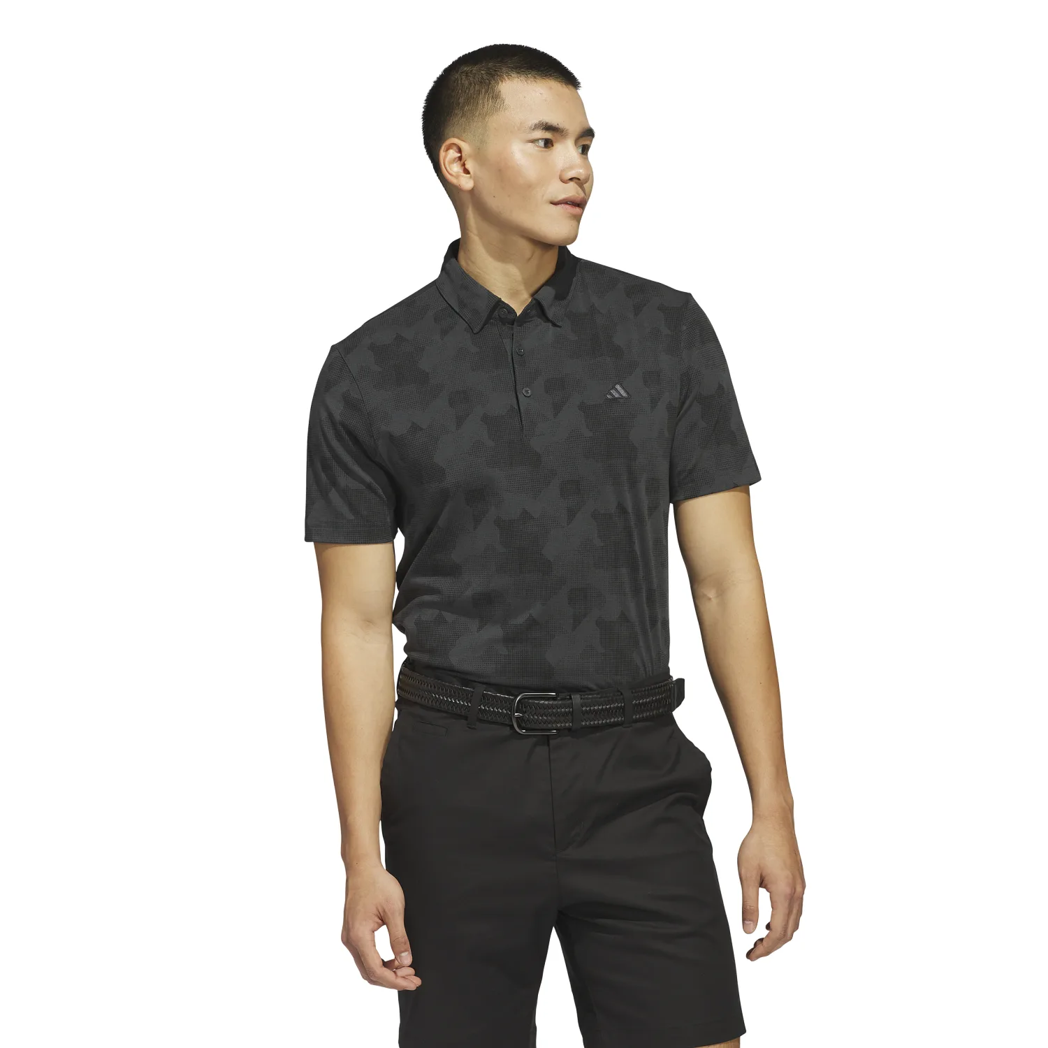 Polo Go-To Print, anthrazit/schwarz s - Adidas - FashionsVida