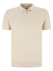 POLO OPEN COLLAR SS OFF WHITE male