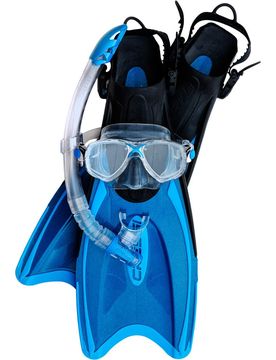 Kit palau kit gafastubo y aletas snorkel Azul (39/41)