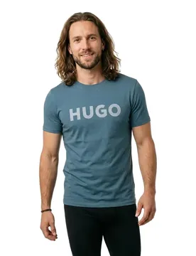 Hugo T-shirt à Manches Courtes Dulivio 10229761 Red Open Blue L