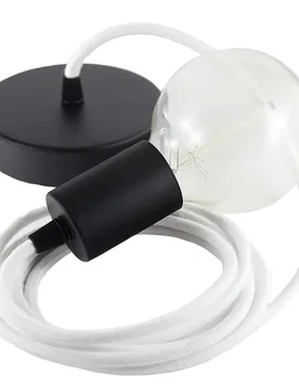 Cables Suspension Luminaire Rc01 2 M White / Black One Size - Creative - FashionsVida