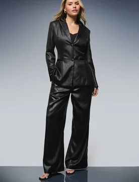 Women's Textured Satin Single Breasted Blazer in Black Size: 8 - Black - Size: 8 - Dorothy perkins - FashionsVida