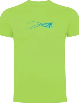 Maglietta A Maniche Corte Bike Estella Light Green - Kruskis - FashionsVida