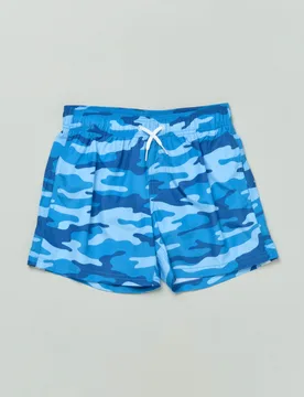 Boxer mare azzurro camouflage con arcobaleno in tono 8-16 anni - Sundek - FashionsVida
