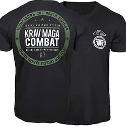 Krav Maga Combat Israel Military Martial Arts System MMA Gym Training T Shirt. High Quality Cotton, Big Sizes Top, Casual Tshirt
