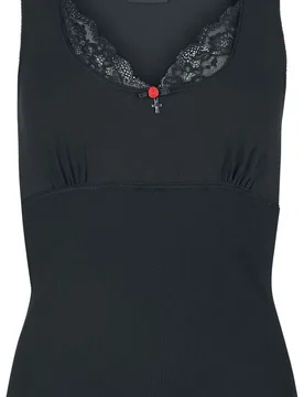 Top - Coquette Top - L bis XL - für Damen - Größe L - schwarz - Frauen - female - Vive Maria - FashionsVida