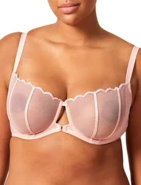Womens Obsession Balconette Bra - Pink Polyamide - Size 38e - Gossard - FashionsVida