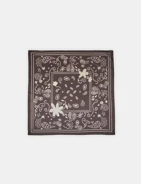 PAISLEY-BLUMEN-HALSTUCH Braun OS - Stradivarius - FashionsVida
