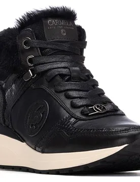 Botines de mujer de piel deportivos con cremallera - Carmela - FashionsVida