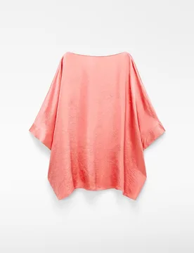 Top de mujer satinado con tejido arrugado - Adolfo Dominguez - FashionsVida
