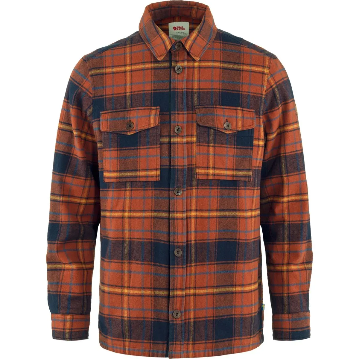 Övik Lite Padded Herren Hemd, orange M - Fjällräven - FashionsVida