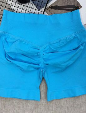 Shorts de yoga sin costuras de cintura alta para mujeres - Elásticos, realzadores de glúteos, adecuados para correr, fitness y actividades al aire l