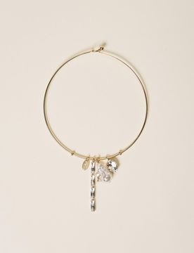 Collier rigide avec pendentifs
