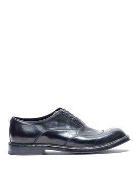 Scarpe stringate in pelle nera