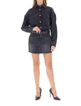 LIU JO Abito in jeans NERO 44