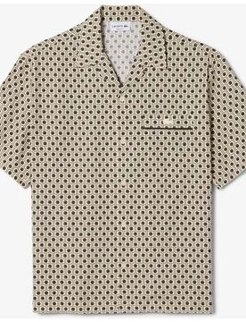 Camisa de hombre de manga corta de corte holgado - Lacoste - FashionsVida