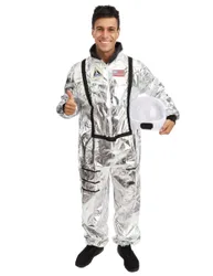 Astronaut Kostüm Herren silber - male