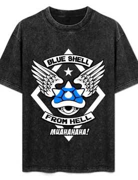 Blue Shell From Hell T-Shirt Casual Simple Design Short Sleeve Shirt - Aliexpress - FashionsVida