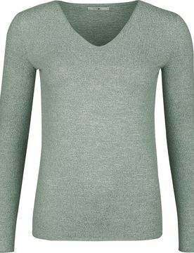 Langarmshirt - LS V TP ZI44NA - XS bis M - für Damen - Größe XS - grün - Frauen - female