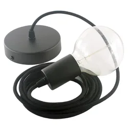 Cables Suspension Luminaire Rc04 2 M Black One Size
