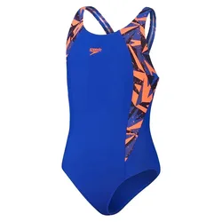 Hyperboom Splice Muscleback Swimsuit True Navy / Volcanic Orange / True Cobalt 5-6 Years Girls