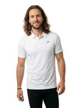 Club 25 Tech Short Sleeve Polo White L - Head Racket - FashionsVida